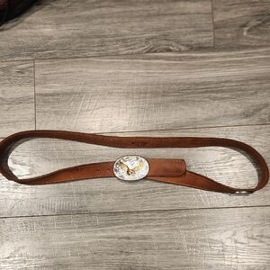 Crumrine 217 Double Western Men's Sz 44 Genuine Leather Belt